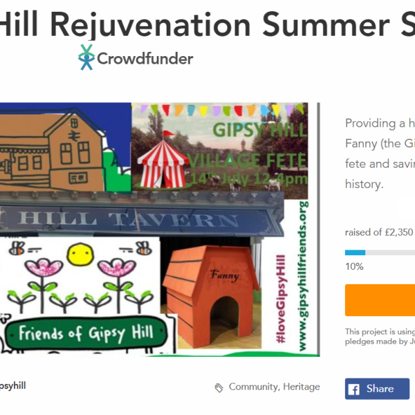 Gipsy Hill Rejuvenation – Summer&nbsp;Cowdfunder!